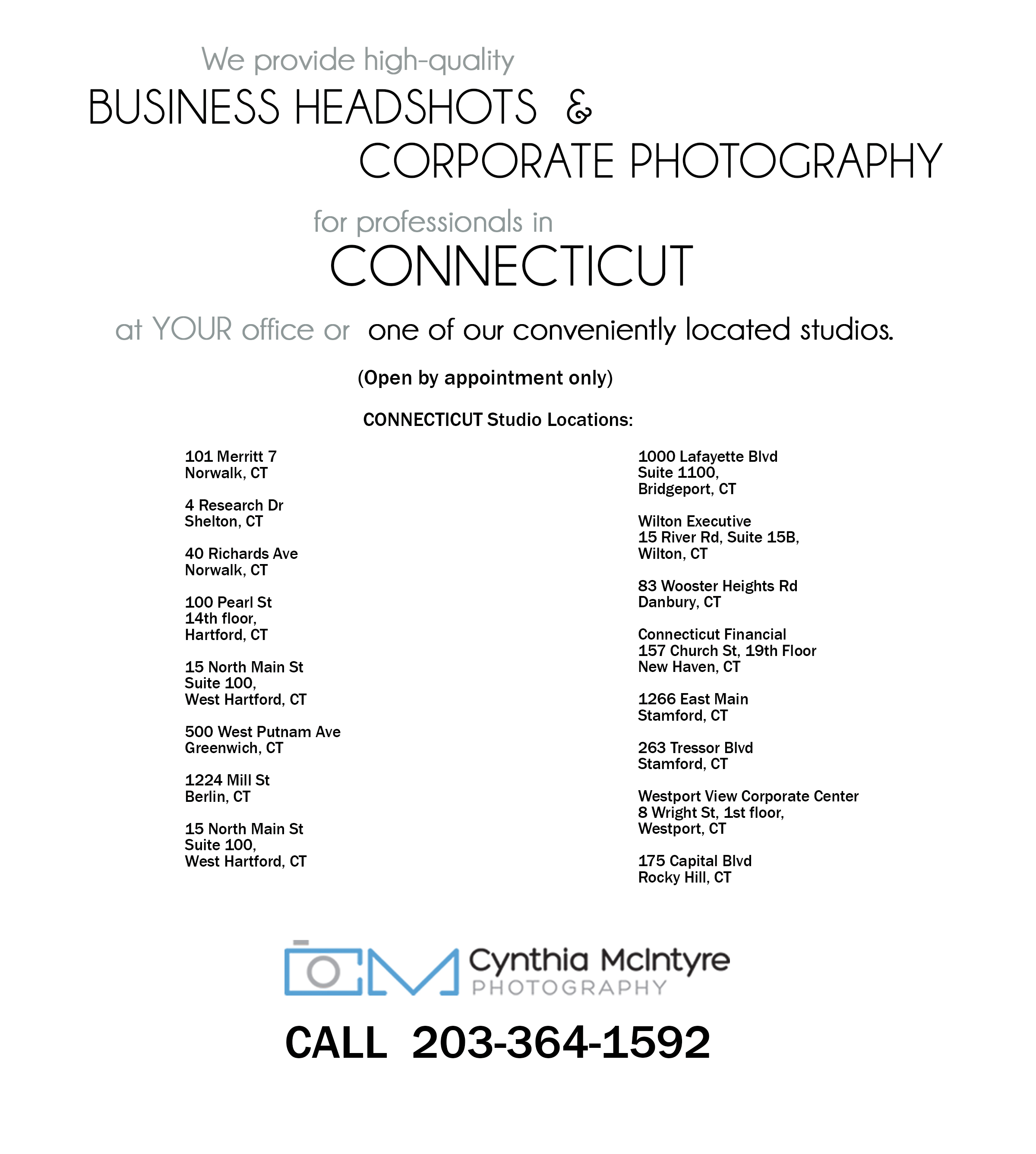 CT portrait studio locations